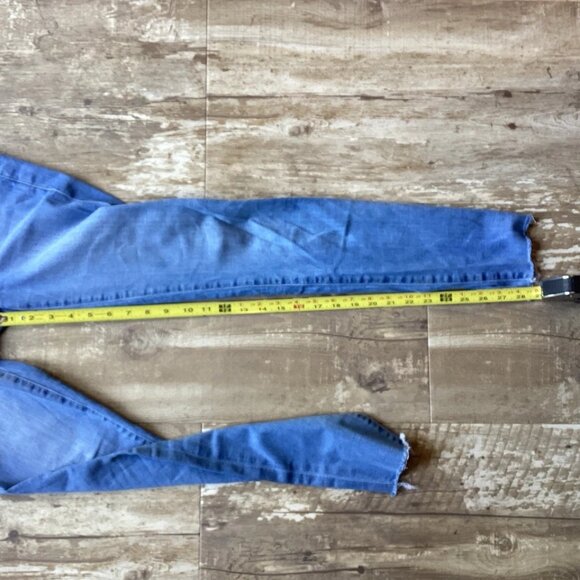 FRAME Le High Skinny Jeans Light Wash Stretch Ankle Distressed Women’s Size 26 - Picture 7 of 7